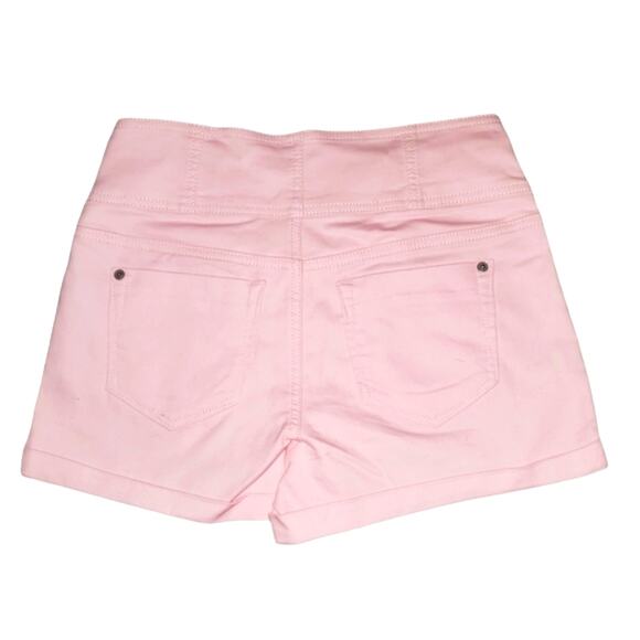No Boundaries Juniors' Corset Shorts Pink 9999 - Picture 2 of 5